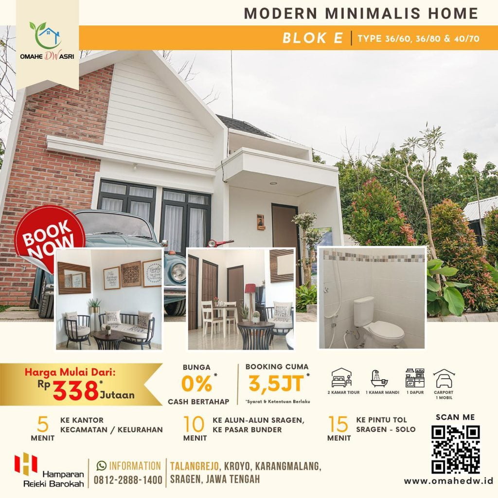 Perumahan Sragen OmaheDW Asri Fasilitas & Spesifikasi